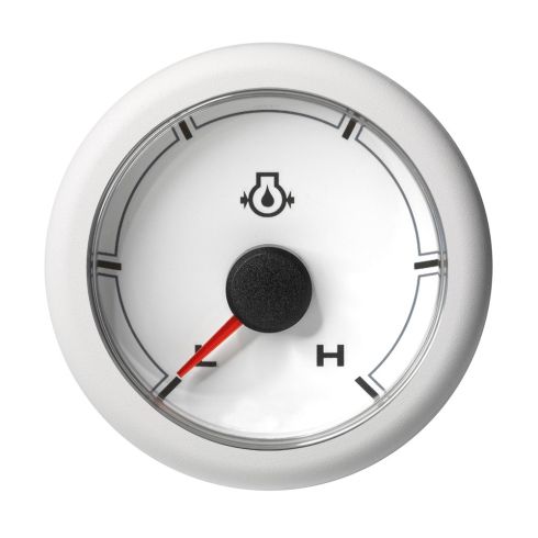 Veratron Medidor de Presión de Aceite del Motor OceanLink de 52 mm (2-1/16") - Bajo/Alto (150 PSI) - Esfera y Bisel Blancos