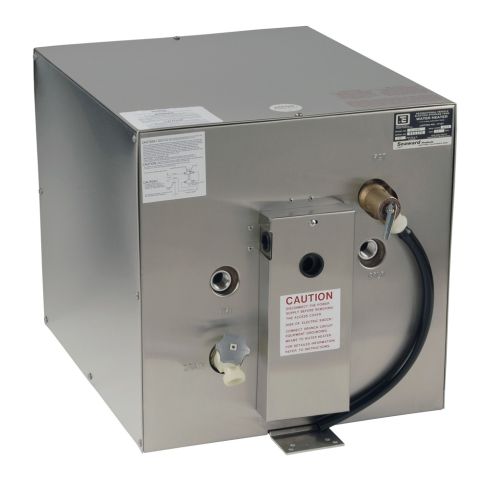 Calentador de agua de 11 galones con intercambiador de calor trasero-Acero inox-120V-1500W 