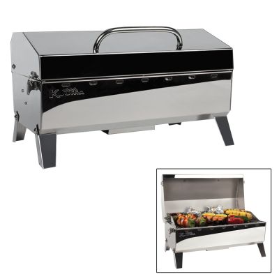 Parrilla / parrillero de gas Kuuma Stow N' Go 160 - 13,000BTU con regulador, termómetro y encendedor