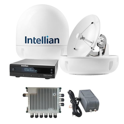 Sistema de Antena de TV Intellian i6 Todo-America y Kit SWM-30