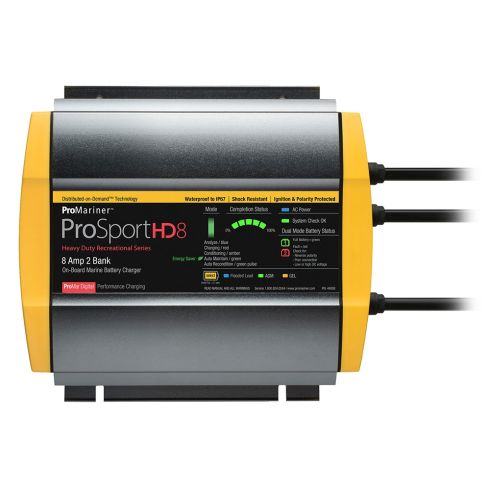 ProMariner ProSportHD 8 Gen 4 - 8 Amp - 2 Bank Battery Charger | 44008