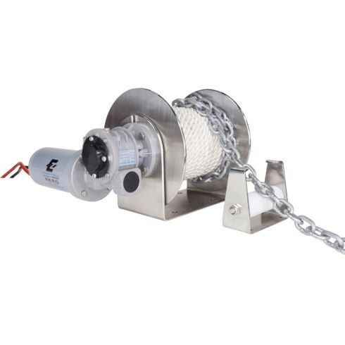 Anchor Winch 134-0125 - Aluminum Alloy Direct Drive Drum Anchor Winch For Boats To 24' Anchor Winch 134-0125 - Aluminum Alloy Direct Drive Drum Anchor Winch For Boats To 24'