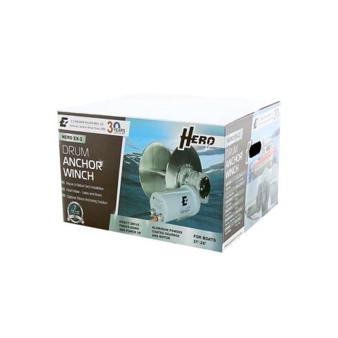 Anchor Winch 134-0125 - Aluminum Alloy Direct Drive Drum Anchor Winch For Boats To 24' Anchor Winch 134-0125 - Aluminum Alloy Direct Drive Drum Anchor Winch For Boats To 24'