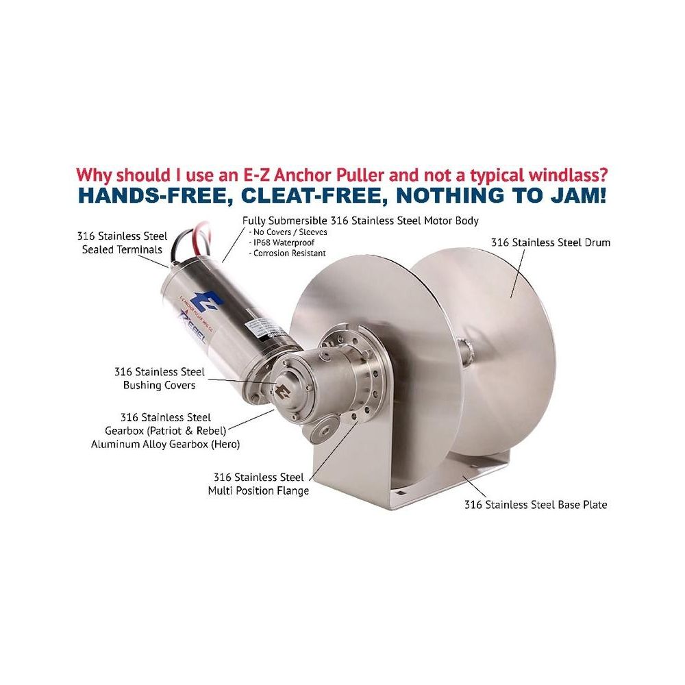 Hero EX-3 - Aluminum Alloy Direct Drive Drum Anchor Winch