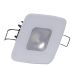 Foco empotrable cuadrado Mirage de Lumitec - Atenuación de luz blanca cálida - Alto CRI - Carcasa de vidrio - Sin bisel