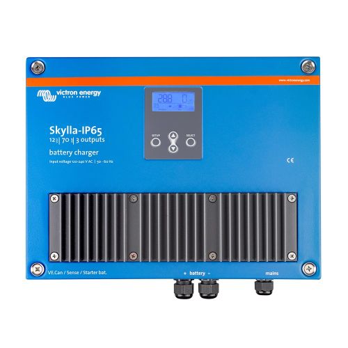 Victron Skylla-IP65 12/70 Cargador de batería de 3 bancos 120-240VAC