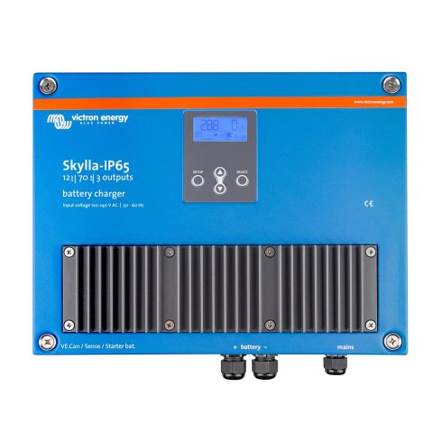 Victron Skylla-IP65 12/70 Cargador de batería de 3 bancos 120-240VAC