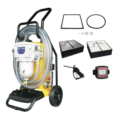 Carro de Servicio de Combustible Diésel Reverso DFS 600 - Paquete Inicial 2 - 600 GPH (2.271 LPH) - 110 V
