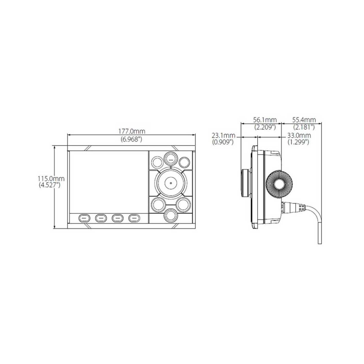 Simrad AP48 Autopilot Control Head w/Rotary Knob | 000-13894-001 Simrad AP48 Autopilot Control Head w/Rotary Knob | 000-13894-001