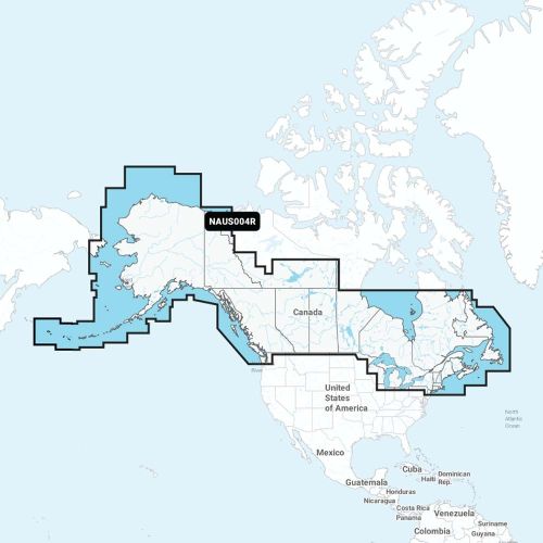 Carta Navionics+ NAUS004R - Canadá y Alaska