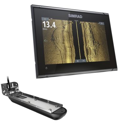 Simrad GO9 XSE Chartplotter/Fishfinder w/Active Imaging 3-in-1 Transom Mount Transducer & C-MAP Discover Chart | 000-14840-002