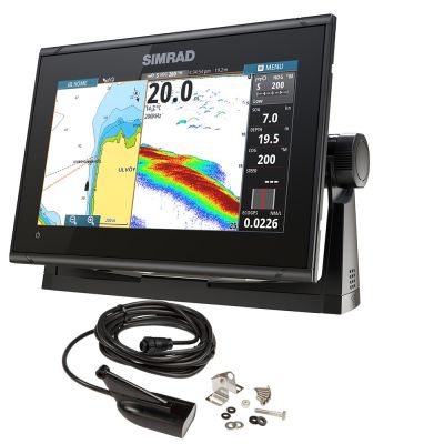 Simrad GO9 XSE Chartplotter/Fishfinder w/MED/HI Downscan Transom Mount ...