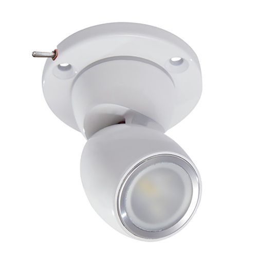Lumitec GAI2 White Dimming, Blue/Red Non-Dimming - Heavy-Duty Base w/Built-In Switch - White Housing | 111928