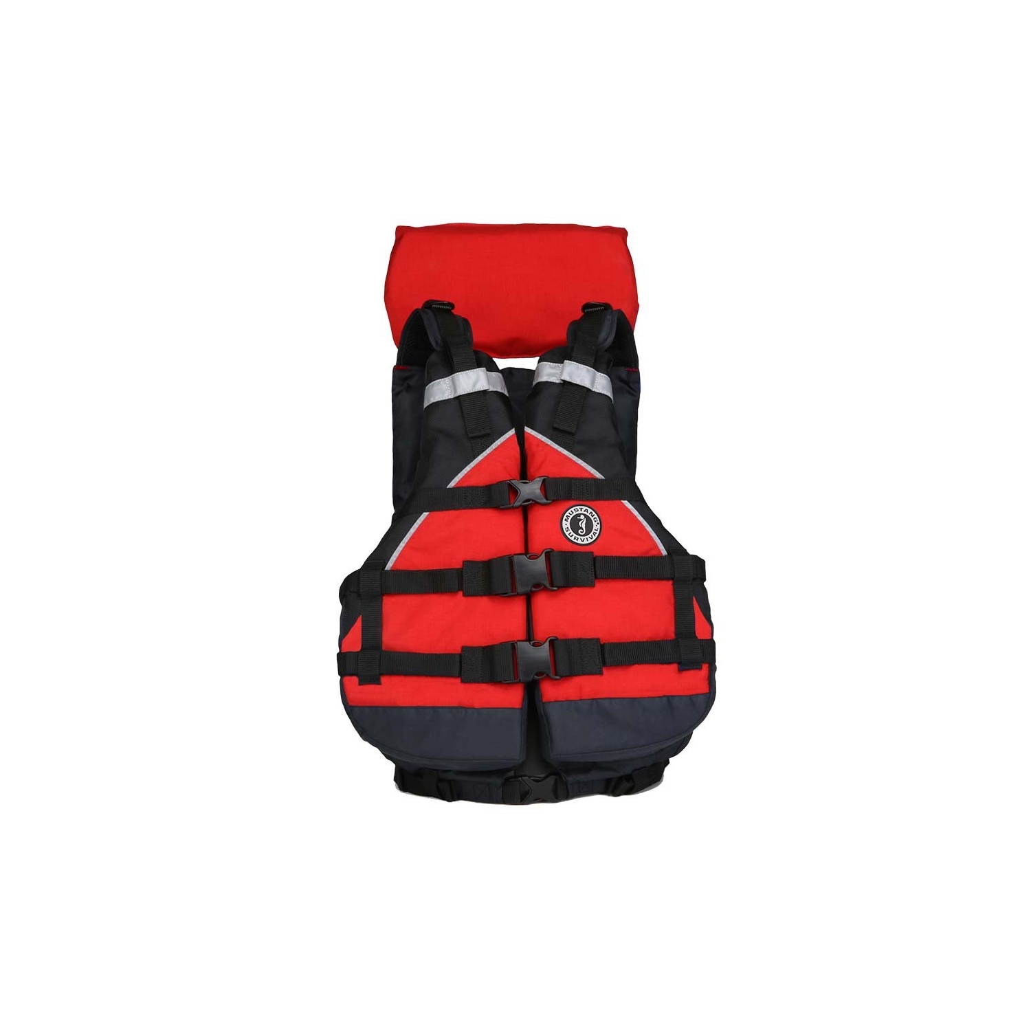 Mustang Explorer V Foam Vest - Adult Universal - Red / Black