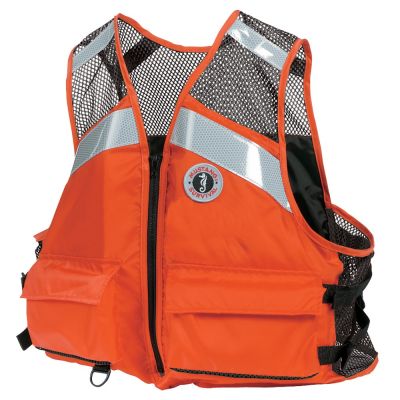 Chaleco de Malla Industrial Mustang - Naranja - XXL/3XXL