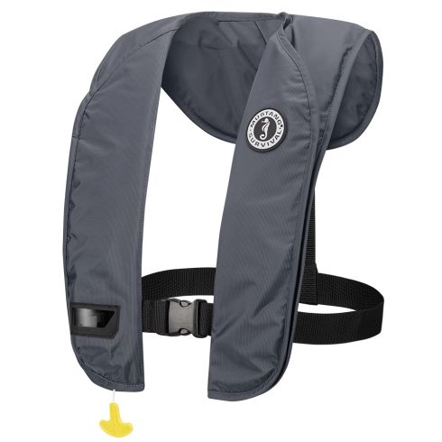 Chaleco PFD Inflable Mustang MIT 100 - Gris Almirante - Automático/Manual
