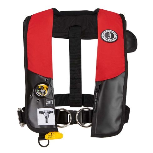 Mustang HIT Hydrostatic Inflatable PFD w/Sailing Harness - Red/Black - Automatic/Manual | MD318402-123-0-202