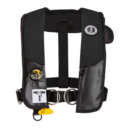 Mustang HIT Hydrostatic Inflatable PFD w/Sailing Harness - Black - Automatic/Manual | MD318402-13-0-202