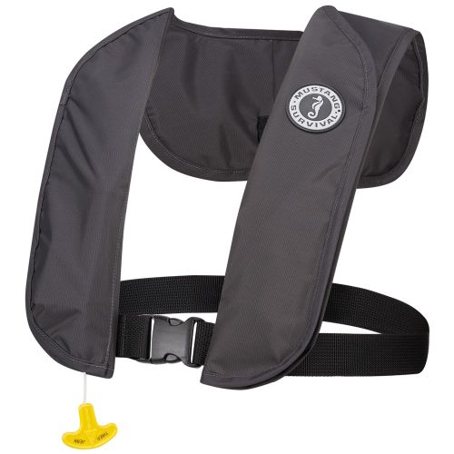Chaleco PFD Inflable Mustang MIT 70 - Gris Almirante - Manual