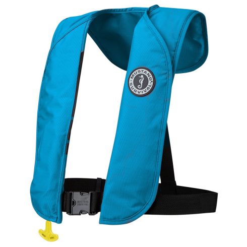 Chaleco PFD Inflable Mustang MIT 70 - Azul Celeste - Manual
