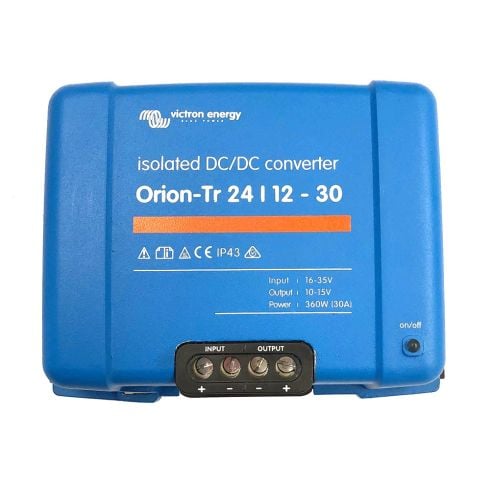Victron Orion-TR DC-DC Converter - 24 VDC to 12 VDC - 30AMP Isolated | ORI241240110