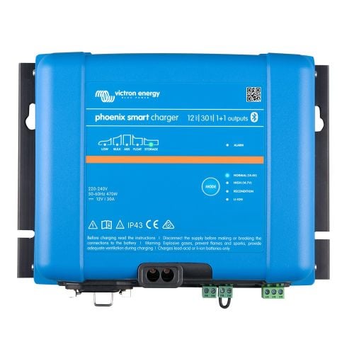 Cargador Victron Phoenix Smart IP43 12/30 (1+1) 120-240VAC Requiere cable de alimentación 5-15P