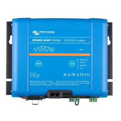 Victron Phoenix Smart IP43 Charger 12/50 (1+1) 120-240VAC Requires 5-15P Mains Cord | PSC125051095