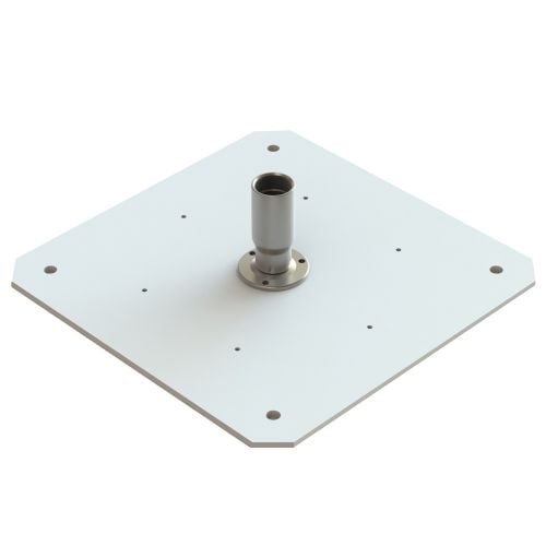 Seaview Starlink Adapter Plate f/24" KVH Domes w/Starlink Stainless Steel 1"-14 Threaded Adapter & Stainless Steel Fixed Base |