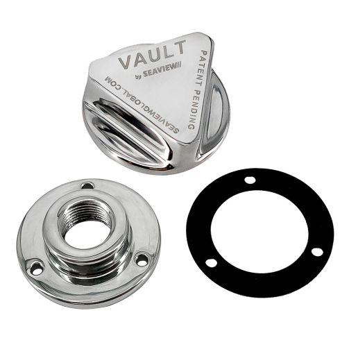 Seaview Polished Stainless Steel Vault Drain Plug & Garboard Assembly | SV101VPSS