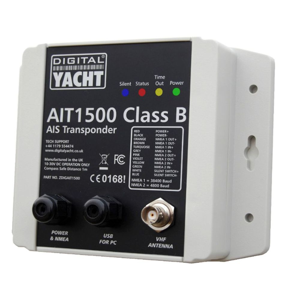 Transpondedor Digital Yacht AIT1500 AIS Clase B NMEA 0183 Antena GPS ...