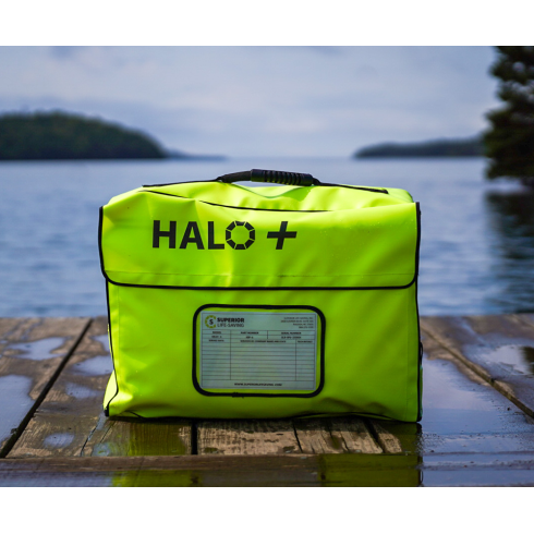 Halo+ Vacuum Sealed Liferaft - 2 Person - w/ Canopy
