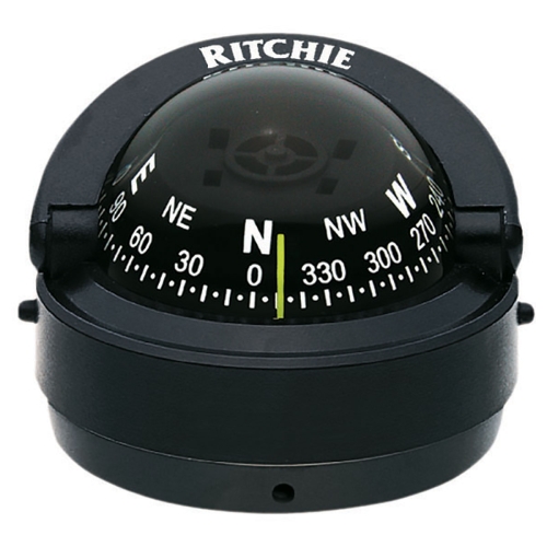 S-53, S-53G, S-53W Ritchie Navigation Brújula de Navegación - Montaje en Superficie Explorer - Seleccione Negro/Blanco/Gris