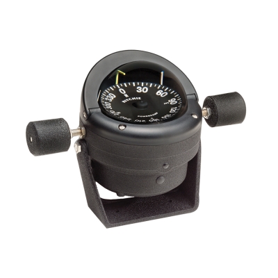 HB-845 Ritchie Navigation Brújula de Navegación Helmsman de Acero - Soporte de Montaje - Negro