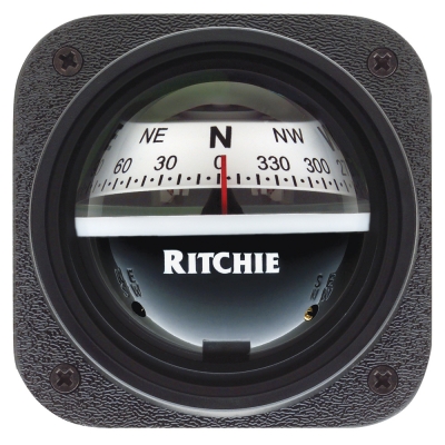 V-527 Ritchie Navigation Brújula de Navegación para Kayak  - Montaje en Mamparo - Esfera Blanca