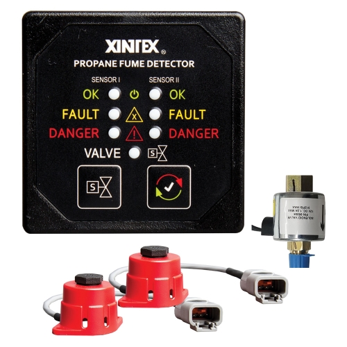 Fireboy P-2BS-24-R Detector de Humo de Propano Xintex, Cable de 20 pies, 24 V DC