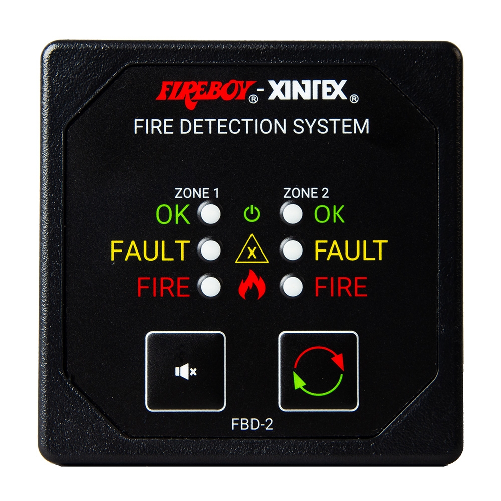 Fireboy FBD-2-R - Xintex Two Zone Detection & Alarm Panel - 2-5/8 ...