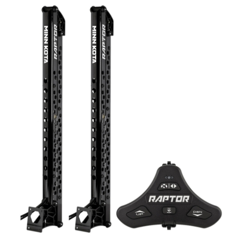 Minn Kota Raptor Bundle Pair - 8' Black Shallow Water Anchors w/Active Anchoring & Footswitch Included Minn Kota Raptor Bundle Pair - 8' Black Shallow Water Anchors w/Active Anchoring & Footswitch Included