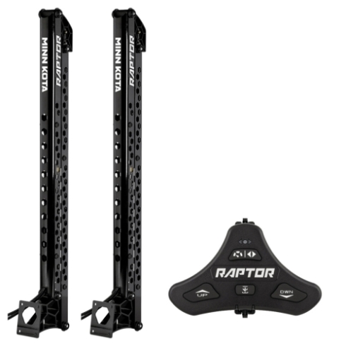 Minn Kota Raptor Bundle Pair - 8' Black Shallow Water Anchors w/Footswitch Minn Kota Raptor Bundle Pair - 8' Black Shallow Water Anchors w/Footswitch