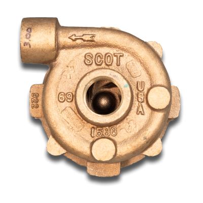 Scot Pump Replacement - 35066-2 - 1500 GPH - 115/230V - 50/60Hz - 3" Impeller - Marine Centrifugal Pump