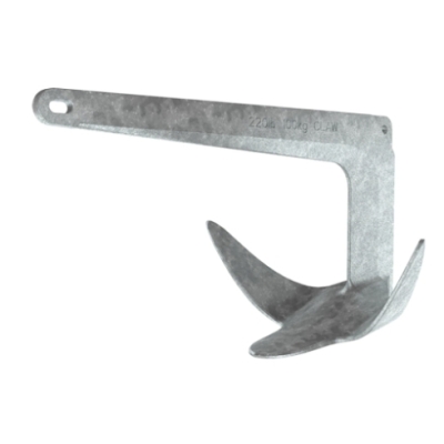 Ancla de Garra Lewmar de 11 LB - Acero Galvanizado de Alta Calidad