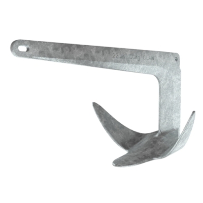 Ancla de Garra Lewmar de 16.5 LB - Acero Galvanizado de Alta Calidad
