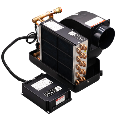CTM AH-12H Air Handler / Fan Coil 12,000 BTU - Flow Control Valve - 230V - 50/60HZ