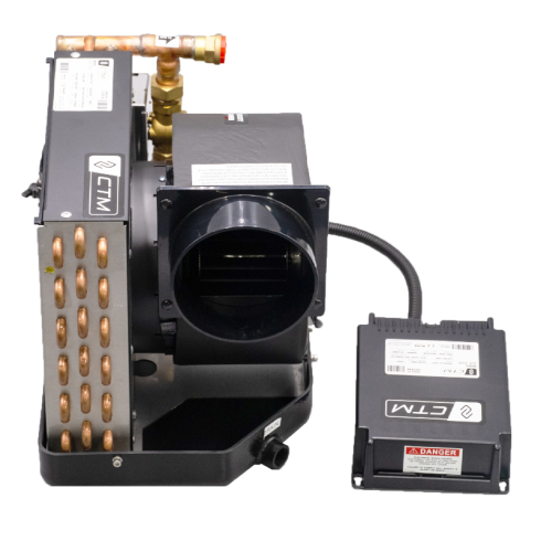CTM AH-16H Air Handler / Fan Coil 16,000 BTU - Flow Control Valve - 230V - 50/60HZ