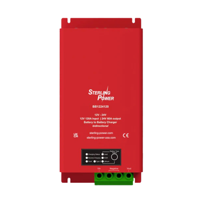 Battery Charger - 12V or 24V to 24V - 120A - DC Powered Charger Sterling Power