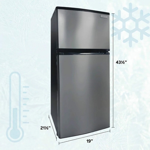 Everchill 4 5 Cubic Foot 12 Volt Stainless Steel Refrigerator