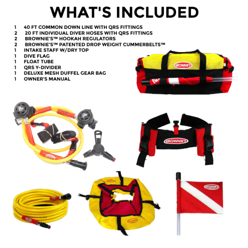 BROWNIE'S F285X-H "Pioneer" Compresor de buceo deluxe con maleta de viaje, 2 buzos - Motor de gasolina BROWNIE'S F285X-H "Pioneer" Compresor de buceo deluxe con maleta de viaje, 2 buzos - Motor de gasolina