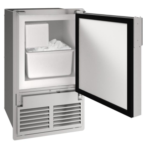 U-line 14" Stainless Steel Marine Crescent Ice Maker, 115V, Flush To Door MCR014 U-line 14" Stainless Steel Marine Crescent Ice Maker, 115V, Flush To Door MCR014
