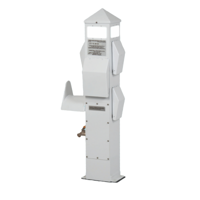36″ Piling Mount Power Pedestal 50/30/20/1H2O/1HH/LED&P/DIRECT