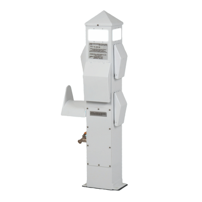 36″ Piling Mount Power Pedestal 30/30/20/1H2O/1HH/LED&P/DIRECT