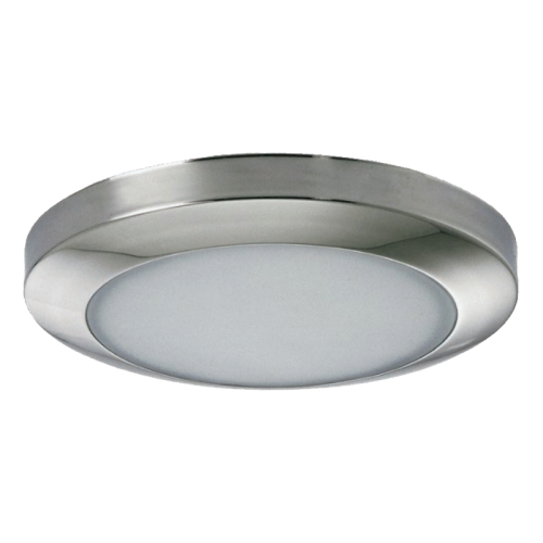 Mega LED - Andros LED Downlight Fixture - Surface Mount, 10-30V DC, Frosted Glass, Stainless Steel 316 Trim